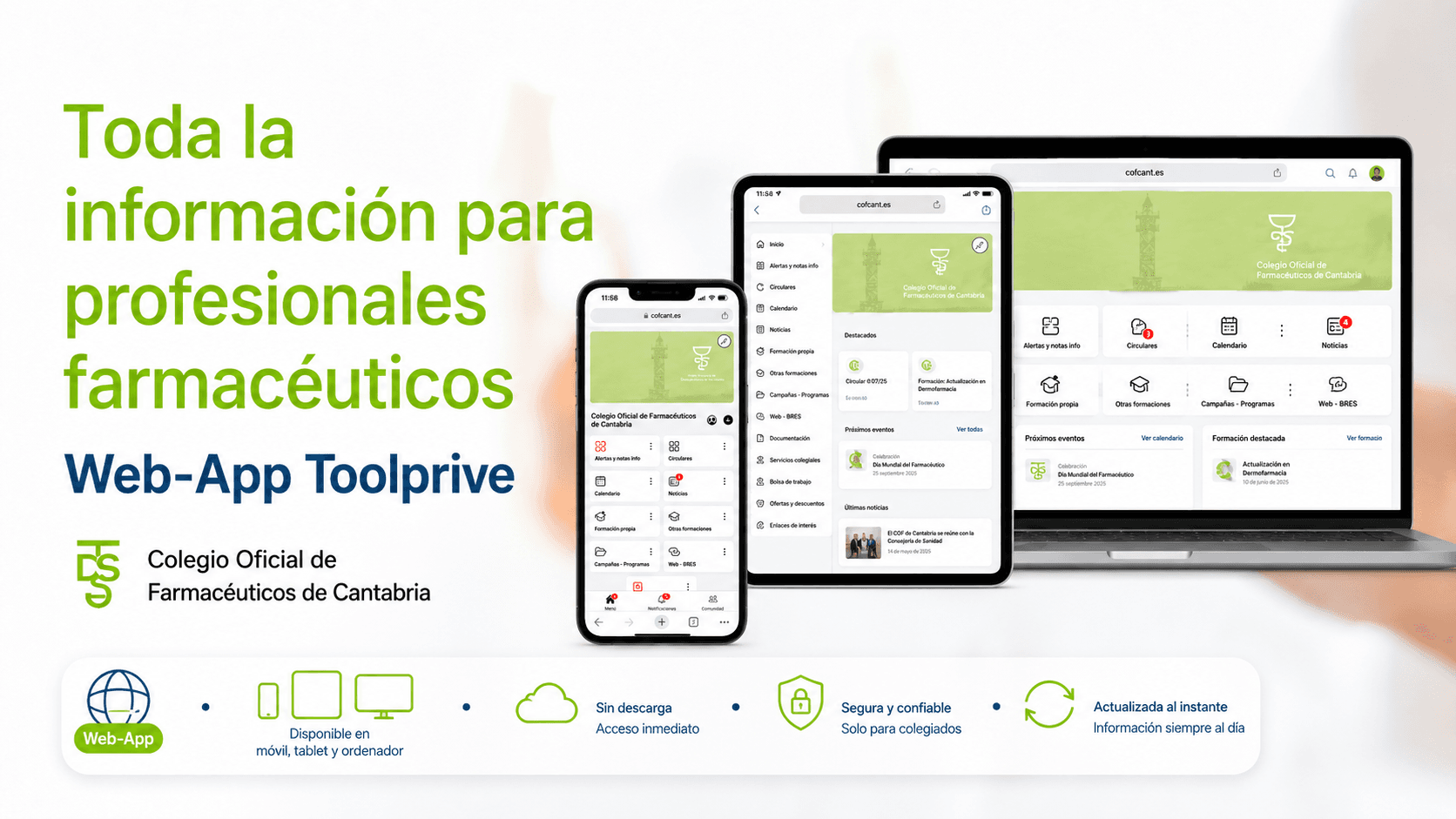 Web-App Tool Prive: toda la información para profesionales farmacéuticos, en móvil, tablet y ordenador